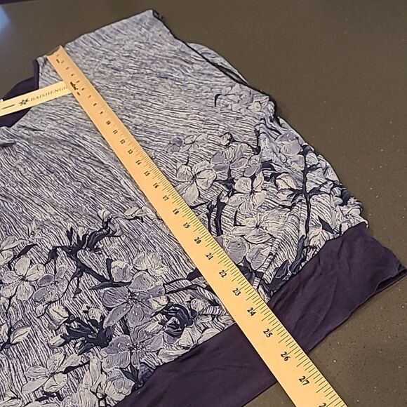 Baishenggt sz XL sleeveless tank with print fabric over-blouse - Picture 6 of 11